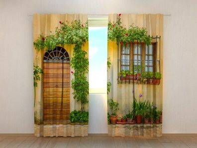 Fotogardinen "Wandgarten" Vorhang mit 3D Fotodruck, Maßanfertigung