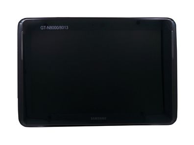 Original Samsung Galaxy Note 10.1 LCD GT-N8000 Rahmen Gehäuse Schwarz wie Neu