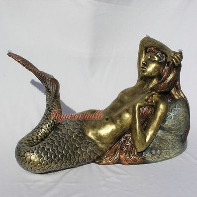 Meerjungfrau Nixe Tisch Wohnzimmertisch Couchtisch Erotik Statue Figur Skulptur