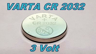 10er Packung 10 Stück CR2032 Lithium Knopfzelle VARTA Industrieware