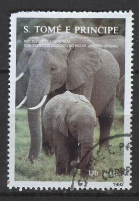 São Tomé und Príncipe Mi 1340 gest Elefant mot2187