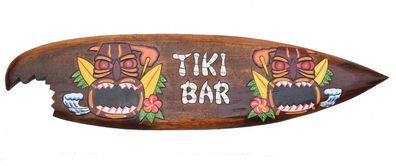 Deko Surfboard 100cm Tiki Bar Surfbrett aus Holz Hawaii Maui Style