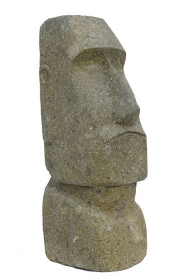 Moai 30cm aus grünem Lavastein Osterinsel Figur