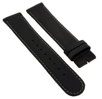 Junghans Mega Uhrenarmband XL 20mm Leder schwarz ? 018/1610 017/1631