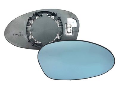 Spiegelglas Spiegel Außenspiegel Glas Rechts Blau passend für BMW 1er E80 3e E90