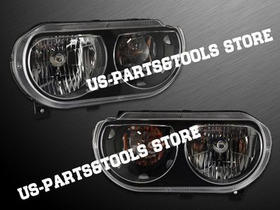 DODGE Challenger 08 - 14 Scheinwerfer Schwarz 2008 2012 2010 2014 12 09 2009
