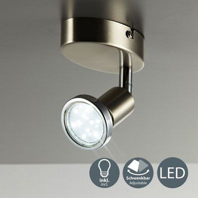 LED Deckenleuchte Wohnzimmer schwenkbar GU10 Metall Decken-Spot Lampe 1-flammig