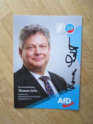 MdB AfD Politiker Thomas Seitz - handsigniertes Autogramm!!
