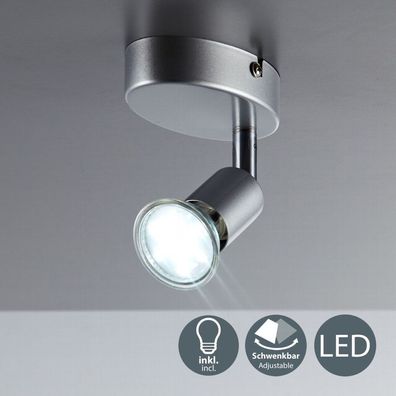 LED Deckenlampe Wohnzimmer schwenkbar GU10 Metall Decken-Spot Leuchte 1-flammig