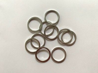 10 x Alu-Ring Aluring Ring AL Form A Abmessung 14x20x1,5 mm