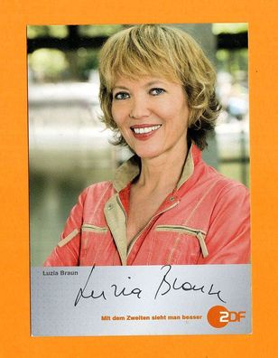 Luzia Braun (Moderatorin - ZDF Kulturmagazin) - persönlich signiert