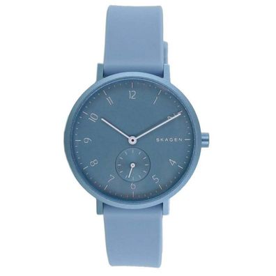 Skagen Damen Uhr Armbanduhr Aaren Silikon blau SKW2764