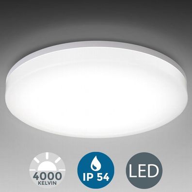 Deckenlampe LED 24W Bad-Lampen IP54 Badezimmer-Leuchte Deckenleuchte Küche Flur
