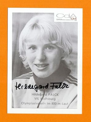 Hildegard Falck ( ehemalige deutsche Leichtathletin ) - persönlich signiert