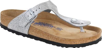 Birkenstock Zehensteg Sandale Gizeh BF WB Magic Galaxy Silver, Gr. 35 - 43 - 847461