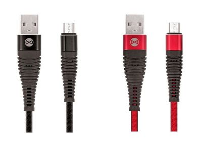 Forever USB Ladekabek Datenkabel Kabel MicroUSB 1M 2A für Samsung Huawei Sony Schwarz