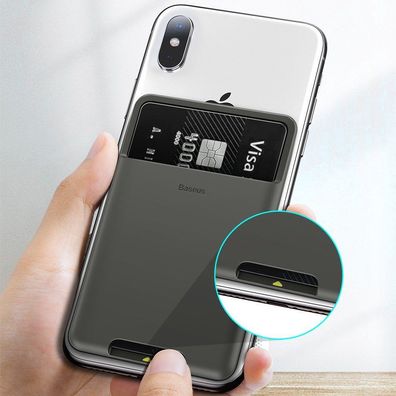 Selbstklebende Universal Multi Card Holder Credit Card Mini Brieftasche Magnetisch