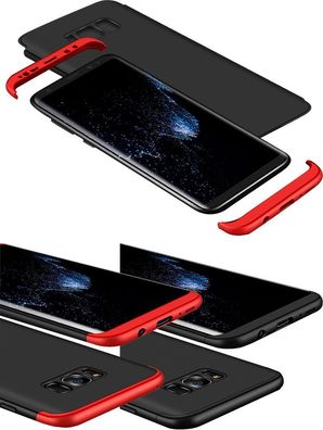 Full Cover 3in1 Slim Case Schutz Tasche Handyhülle Cover iPhone Samsung Huawei