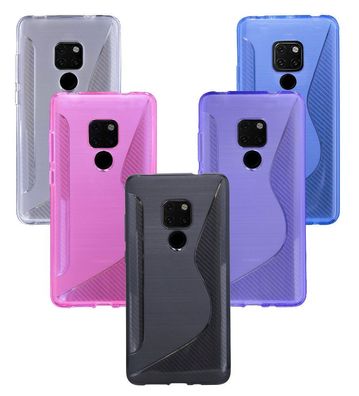 Handyhülle Huawei Mate 20 Silikon Hülle Schutzhülle Case Cover Backcover