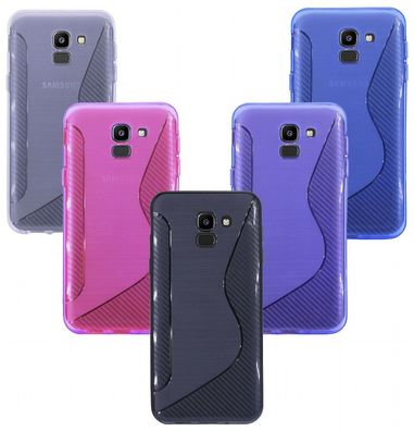 Handyhülle Samsung Galaxy J6 2018 Silikon Hülle Schutzhülle TPU Case Cover
