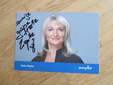 MDR Fernsehmoderatorin Heike Ziepke - handsigniertes Autogramm!!