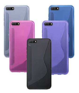 Handyhülle Huawei Y5 2018 Silikon Hülle Schutzhülle Case Cover Backcover