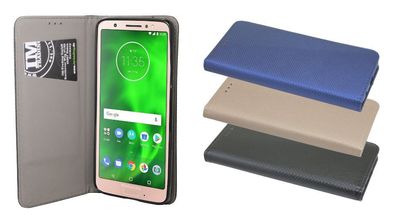 Tasche Motorola Moto G6 Handyhülle Schutzhülle Flip Case Cover Etui Hülle