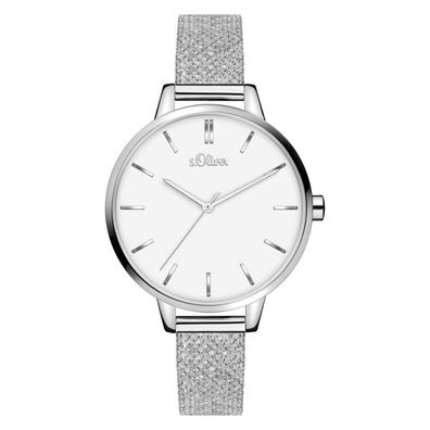 s. Oliver Damen Uhr Armbanduhr Edelstahl SO-3972-MQ