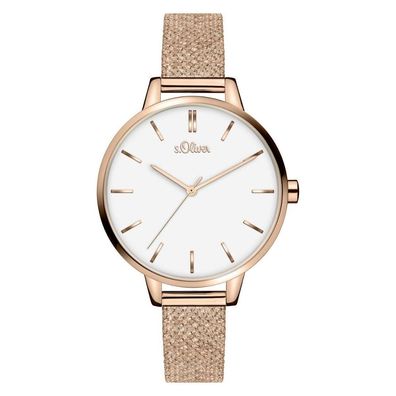 s. Oliver Damen Uhr Armbanduhr Edelstahl SO-3973-MQ