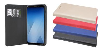 Tasche Samsung Galaxy A8 Plus 2018 Handyhülle Schutzhülle Flip Case Cover