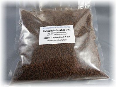 Phosphatadsorber (Fe) 1-Liter Süß- & Meerwasser