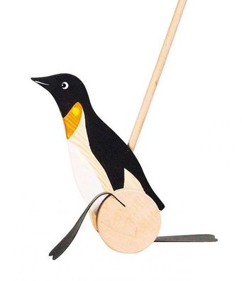 goki - Schiebetier Pinguin mit Watschelschlappen
