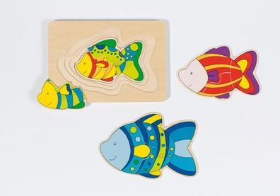 Goki Holzschichtenpuzzle - Fisch