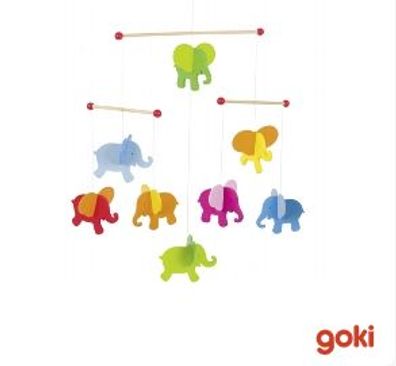 goki Mobile Elefanten bunt