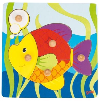 Goki Steckpuzzle Fisch