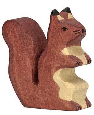Holztiger - "Wald und Wiese" Eichhörnchen, braun, aufrecht