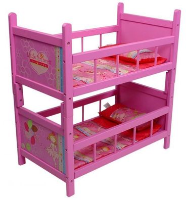 Puppen-Hochbett "My little Princess" pink Geschenkbox