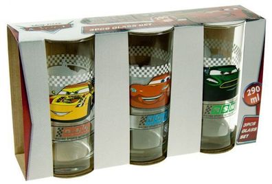 Cars - Gläser (3fach sortiert) im Sleeve