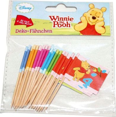 Party-Fähnchen 30 Stück Winnie the Pooh