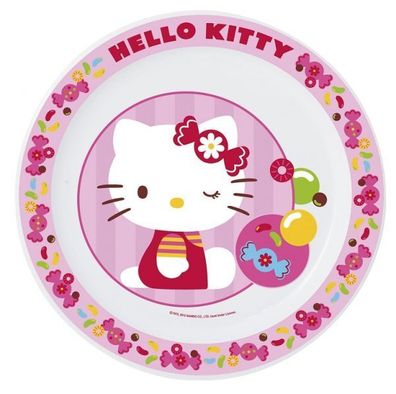POS-Teller flach im Hello Kitty Design