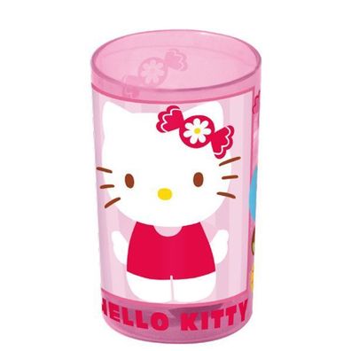 POS-Trinkglas im Hello Kitty Design