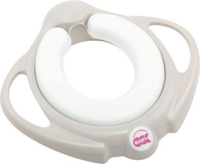 OK-Baby Kinder Toilettensitz Pinguo Soft mit Griff hellgrau