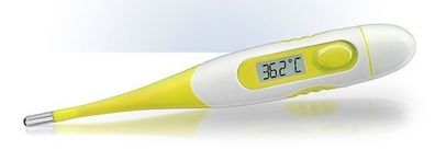 reer digitales Fieberthermometer mit flexibler Messspitze, gelb