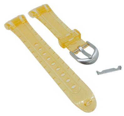 Calypso > Uhrenarmband gelb transparent Kunststoff < K5688/6 K5688