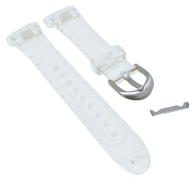 Calypso > Uhrenarmband transparent weiß Kunststoff < K5688/5 K5688