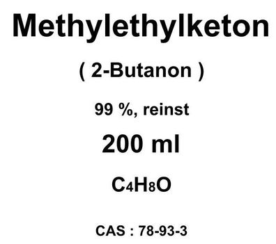 Methylethylketon 99%, (2-Butanon) als Lösungsmittel für Vinylharze