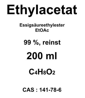 Ethylacetat, >99% Essigsäureethylester, für Chromatographie, Lösungsmittel