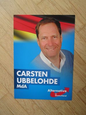 Berlin AfD Politiker Carsten Ubbelohde - handsigniertes Autogramm!!!