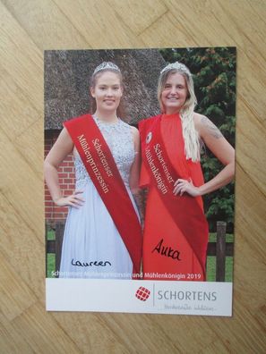 Schortenser Mühlenkönigin & Mühlenprinzessin 2019 Anka Kern & Laureen - Autogramme!!!