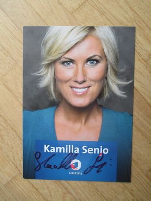 MDR Brisant Fernsehmoderatorin Kamilla Senjo - handsigniertes Autogramm!!